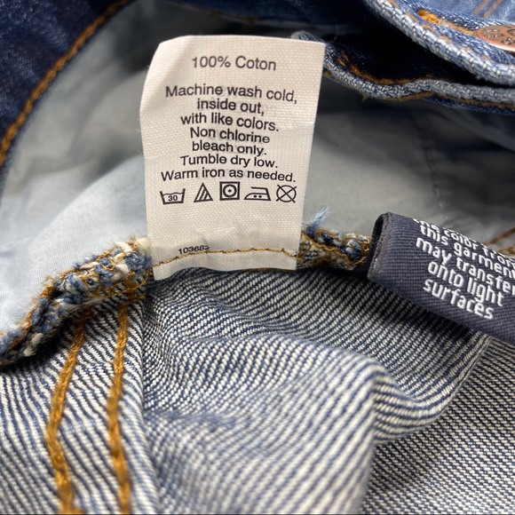 J. Crew Factory Jeans Cropped (Inseam 28”) Distressed Blue Size 32 - Picture 7 of 8